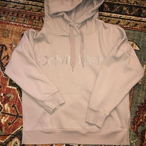 NWOT Calvin Klein blush pink hoodie